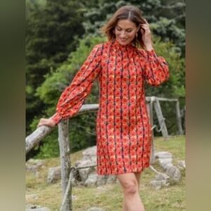 CK Bradley Emery Long Sleeve Dress Size Large